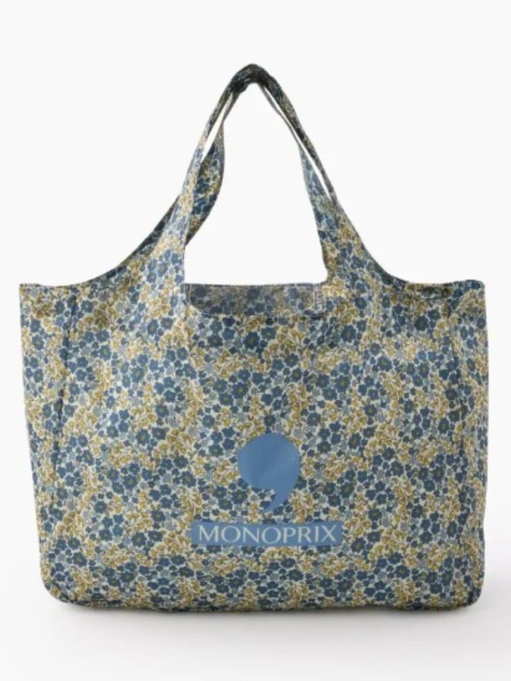 Monoprix Flower bag, made of recycled polyester, 40x11x30cm